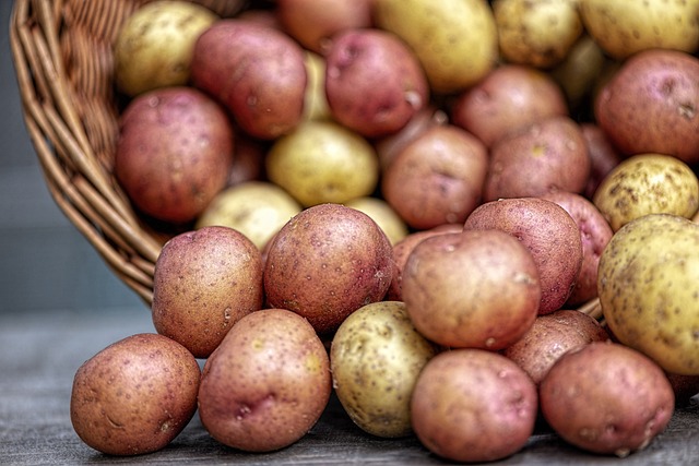 brambory v košíku
